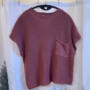 Free People Knit Sweater with Pocket Size L